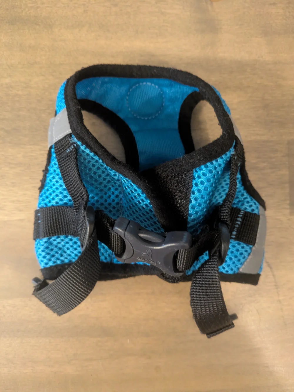 Blue Small Pet Harness with Quick-Release Buckle